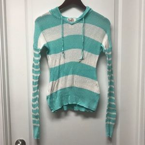 Knitted Hooded Long Sleeve